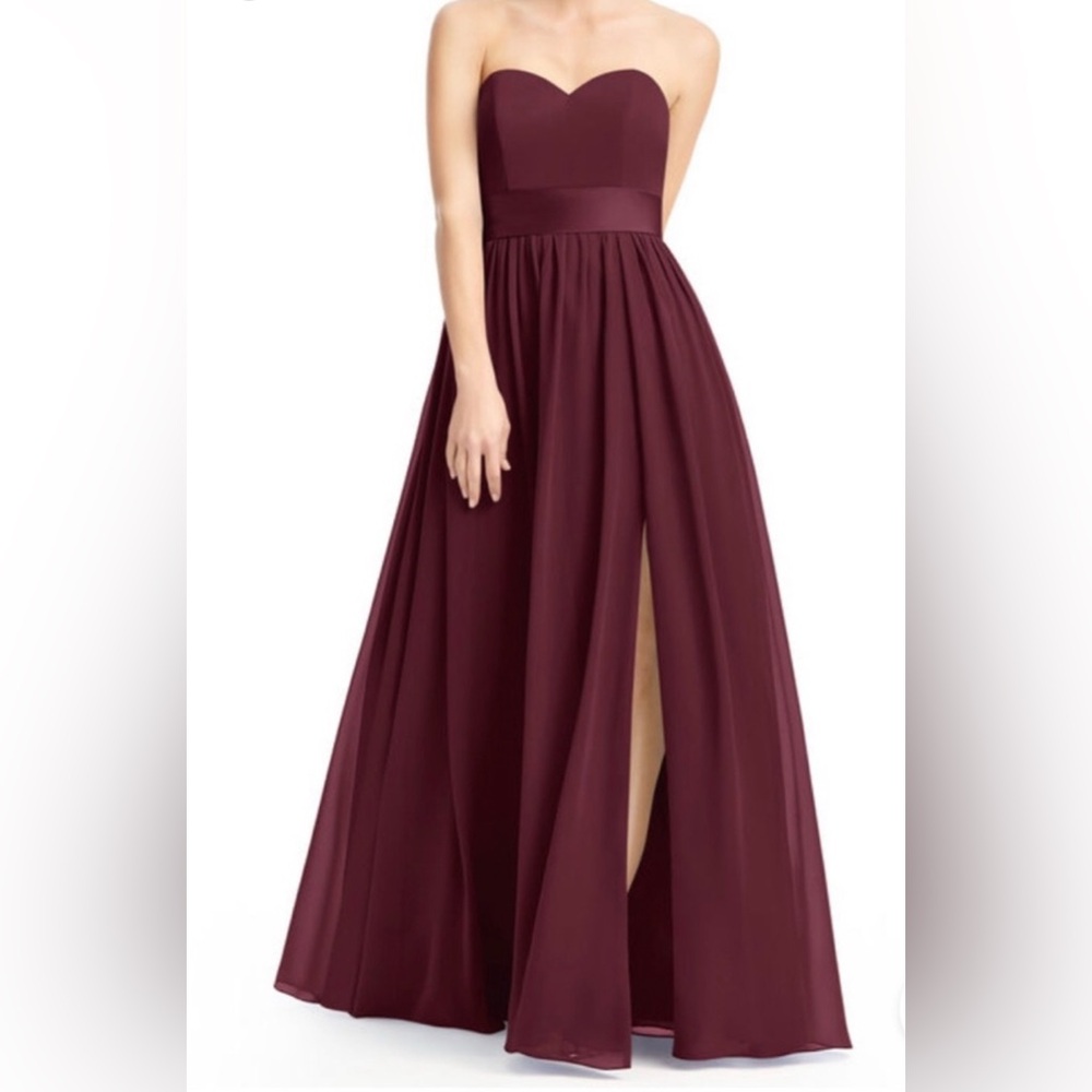 Azazie strapless Black Tie Formal Evening Gown Prom Dress pageant bridesmaid